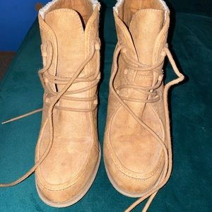 MAD LOVE wedge heel boots